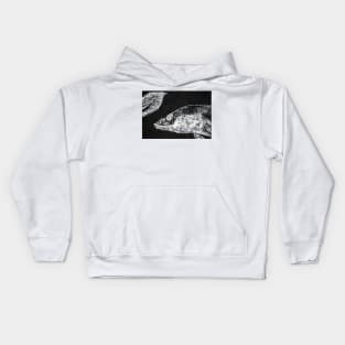 EEL LOOKING AT ITS OWN TAIL Kids Hoodie